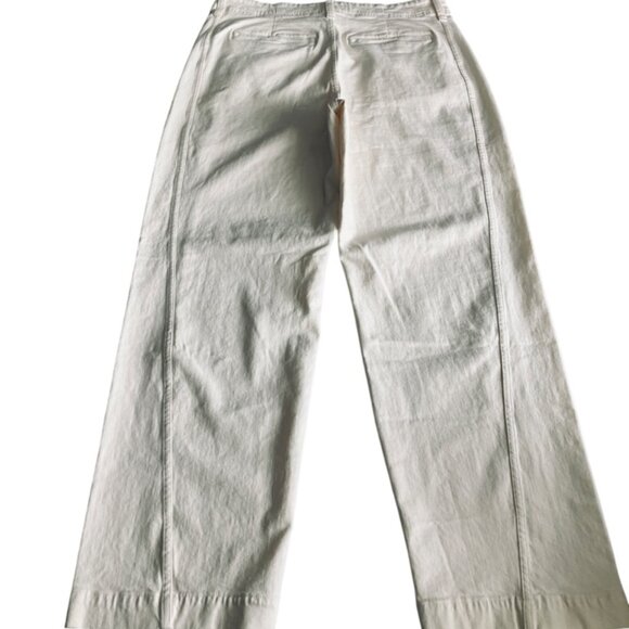 Madewell Tapered Denim Trousers in Vintage Ivory size 33 NWT NS363 - Picture 4 of 9
